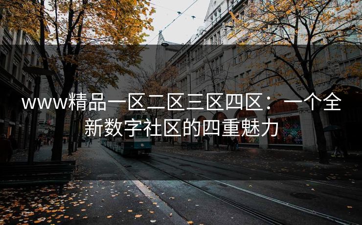 www精品一区二区三区四区：一个全新数字社区的四重魅力